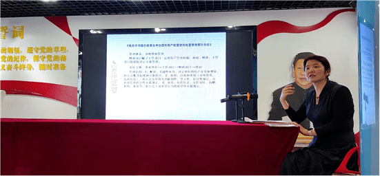 南昌县国有资产服务中心在县城管局积极宣传国有资产管理知识